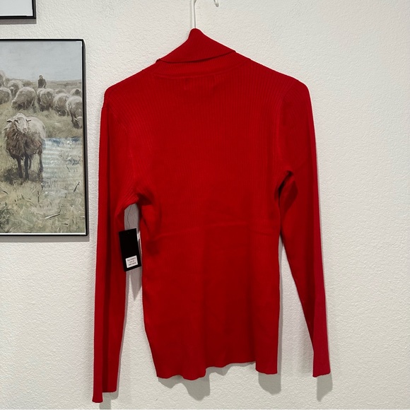 DKNY Women’s Scarlett Solid Ribbed Turtleneck Sweater - Picture 11 of 12